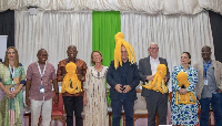 Mining PS Harry Kimtai and WWF-Kenya CEO Jackson Kiplagat with panellists at Ocean Conference