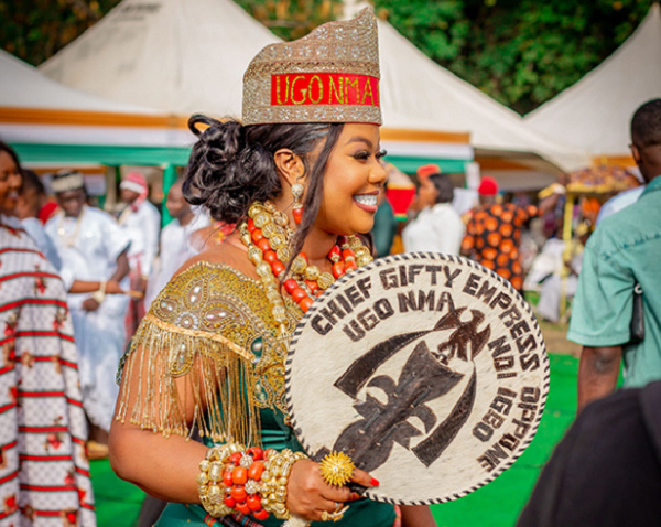 FLASHBACK: Empress Gifty enstooled as chief of Igbo community
