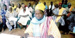 Overlord of the Sanguli Traditional Area of the Northern Region, Obore Kumayi Gabuja John