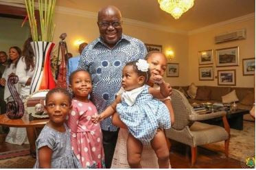 President Nana Addo Dankwa Akufo-Addo with grandchildren
