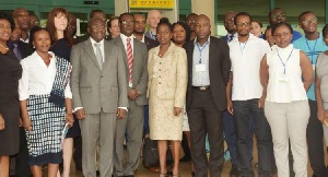 Mahamudu Bawumia (third left) in a group picture with some dignitaries at the event