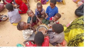 File photo of women and children affected by the war