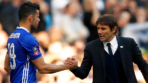 Diego Costa (L) and Antonio Conte (R) were together at Chelsea Diego Costa (L) and Antonio Conte (R) were together at Chelsea