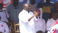 Vice President Dr. Mahamudu Bawumia at the campaign event in Amasaman