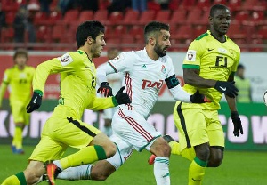 Jonathan Mensah brought down Renat Yanbayev in the penalty box, leading to a penalty.