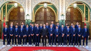 A photo of the Morocco U-20 World Cup winning team