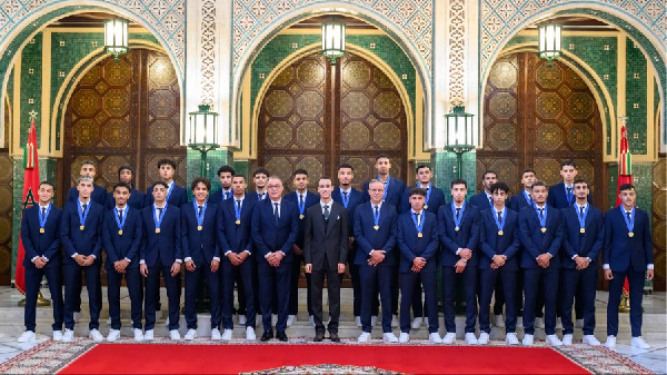 A photo of the Morocco U-20 World Cup winning team