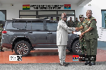 President Mahama delivers new vehicles to retired military commanders