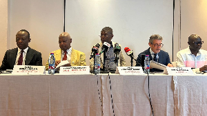 Minister of Sports and Recreation, Kofi Adams (M) at the CAA Council meeting