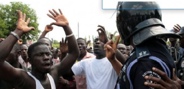 Residents of Have in the Volta Region demonstrated against the activities of Fulani herdsmen