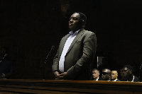 South Africa's national police commissioner Fannie Masemola appears in court, Pretoria