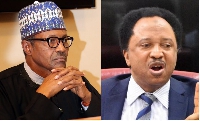 Senator Shehu Sani and President Muhammadu Buhari