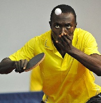 Ghanaian table tennis player Derek Abrefa