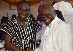 Prophet Emmanuel Badu Kobi with Nana Addo Dankwa Akufo-Addo