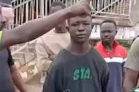 Strika was reportedly seen cutting the railings of the footbridge