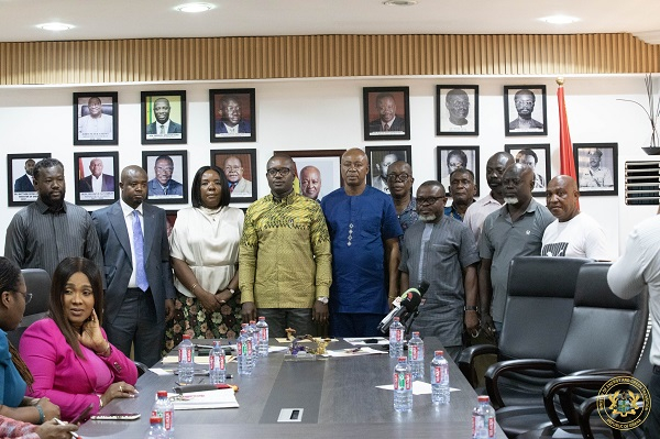 Dr. John Jinapor, Minister of Energy and Green Transition with key industry players