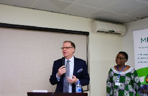 Canadian High Commissioner Christopher Thornley & CEO of MBC Africa Anna Samake