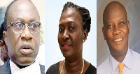 Eugene Baffoe Bonnie, Abena Kwarkoa Asafu-Adjei and William Tevie