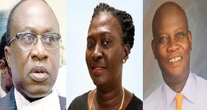 Eugene Baffoe Bonnie, Abena Kwarkoa Asafu-Adjei and William Tevie