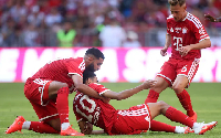 Musiala collapsed on the pitch during a game