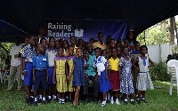 50 children from Odododiodio were hosted by former President Kufuor at his residence in Accra