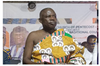 Barimah Osei Hwedie II at the ptayer festiival