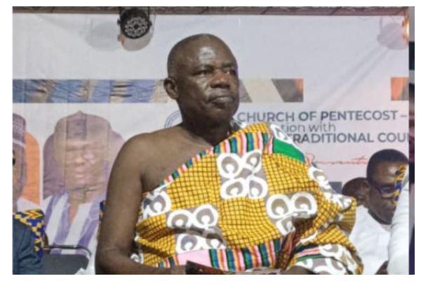 Barimah Osei Hwedie II at the ptayer festiival