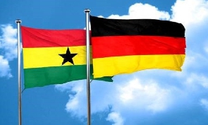 Las banderas de Ghana y Alemania