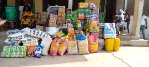 The items donated were worth GH