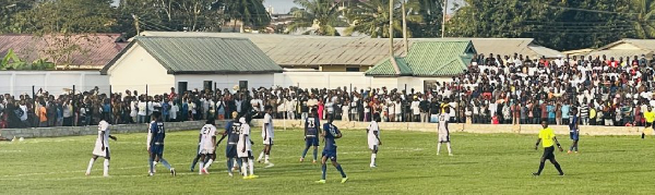Action pictures from Swedru All Blacks’ 3-0 win over Berekum Chelsea