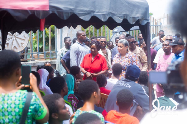 Prof Naana Jane Opoku-Agyemang during one of her visits