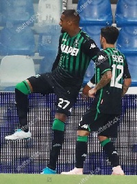 Kevin-Prince Boateng with Stefano Sensi