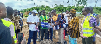 Emmanuel Armah-Kofi Buah breaks grounds for the construction of a 24-hour economy market