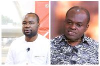Akwatia MP, Ernest Yaw Kumi [L] and legal practitioner, Martin Kpebu