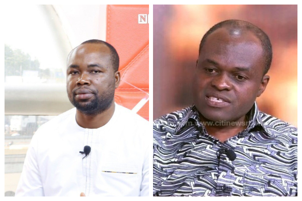 Akwatia MP, Ernest Yaw Kumi [L] and legal practitioner, Martin Kpebu