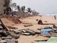 The recent tidal waves that hit some communities in Keta destroyed some houses