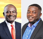 Collage photos of Kennedy Agyapong (L) and Kobina Amo-Aidoo