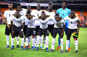 A line-up of the Black Stars