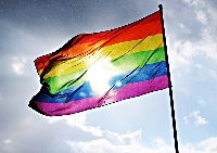 The rainbow flag, also known as the gay pride flag