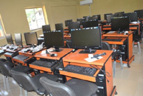 (File photo) The 45 desk top computers and accessories was donated by Reverend Moses Fokuo
