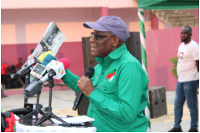 Seth Terkper speaking at the book launch