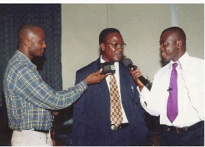 A younger Mahama interviewed by Yaw Ampofo in the 1990's