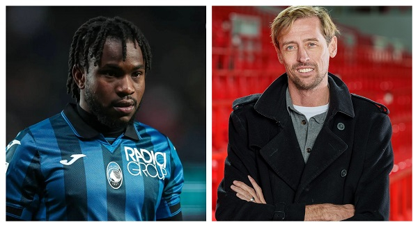 Ademola Lookman and Peter Crouch