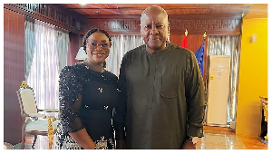 Charlotte Osei and President John Mahama