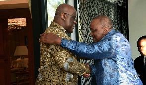 DR Congo President Felix Tshisekedi meets Uhuru Kenyatta, the EAC facilitator of the peace process