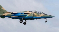 A Nigeria Air Force fighter jet. Nigerian Air Force has killed terrorists’ commander and 32 IS fight