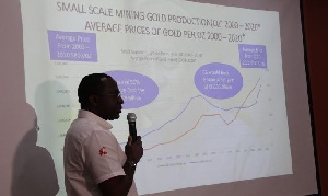 Mr Kwame Awuah-Darko making a presentation