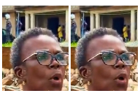 The woman whose house was allegedly demolished at Kojokrom