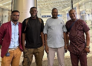 James Kwasi Appiah (first from right, Fatua Dauda (third) from right and Ignatius Osei Fosu(extreme