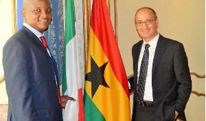 Togbe Afede (left) and Salvatore De Fazio